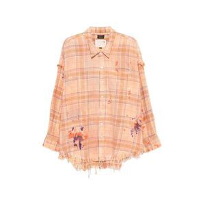 R13 Orange Shirts Men